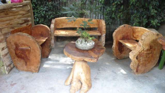 Fabrica de muebles rústicos en madera y troncos