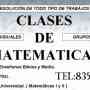 Clases De Matemáticas. Servicio A Domicilio.
