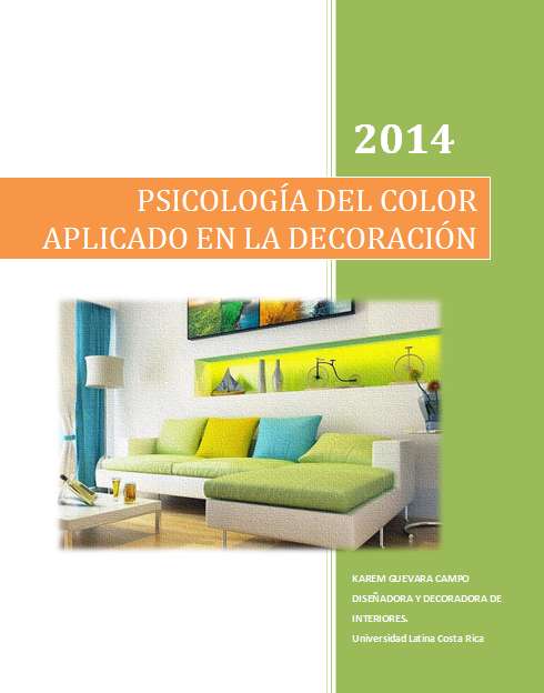 Decoracion!!!! ....guía de psicología del color aplicado a la decoración !!!!