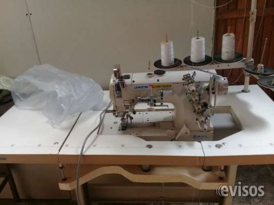 Maquina de coser overlok 5 hilos con mesa semi nueva